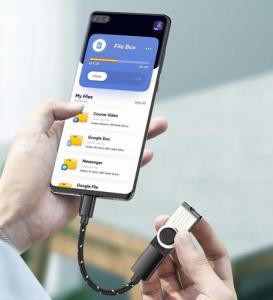 Kabel USB Pawonik USB-C - miniUSB Czarny 8