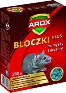 Agrecol Bloczki kostki trutka na myszy i szczury 200g AROX 1