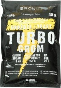 Browin Drożdże winiarskie gorzelnicze Turbo 19% 48 h 1