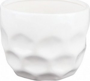 Polnix Doniczka ceramiczna na kwiaty 9,5 cm biała 1