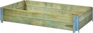 Sobex Grządka drewniana podwyższona warzywnik 80x80x20 1