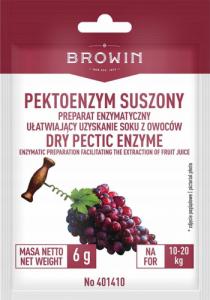 Browin Pektoenzym suszony do win i soku Papidase 10-20kg 6 g 1
