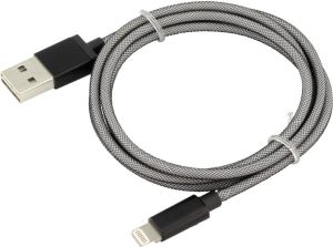 Kabel USB Ansmann USB-A - Lightning 1 m Szary (1700-0045) 1