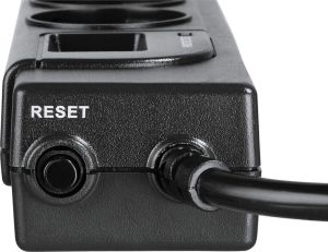 Listwa zasilająca Hama Protection przeciwprzepięciowa 4 gniazd 1.5 m czarna (121940) 2