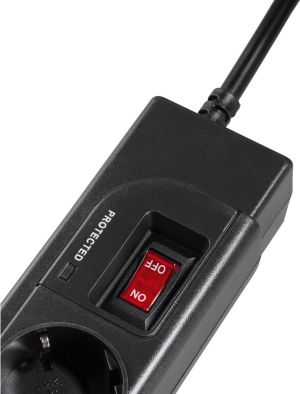 Listwa zasilająca Hama Protection przeciwprzepięciowa 4 gniazd 1.5 m czarna (121940) 3