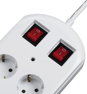 Listwa zasilająca Hama Socket Line przeciwprzepięciowa 10 gniazd 2m biały (137233) 2