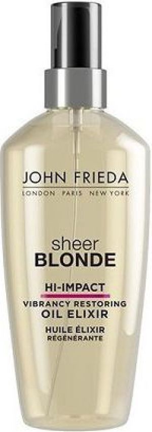 John Frieda Sheer Hi Impact Vibrancy Restoring Oil Elixir Olejek odbudowujący zniszczone blond włosy 150ml 1
