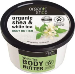 Organic Shop Organic Tea & Shea Butter Body Butter masło do ciała o zapachu białej herbaty i masła shea 250ml 1