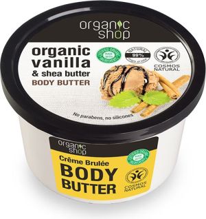 Organic Shop Organic Vanilla & Shea Butter Body Butter masło do ciała o zapachu wanilii i masła shea 250ml 1