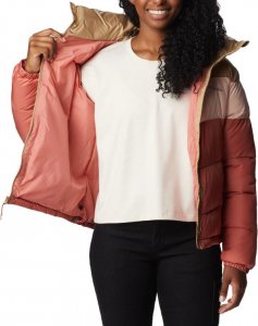 Columbia Kurtka damska Puffect Color Blocked Jacket Dark Coral, Pea r.M 5