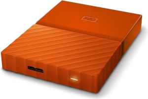 Dysk zewnętrzny HDD WD HDD My Passport 4 TB Pomarańczowy (WDBYFT0040BOR-WESN) 4