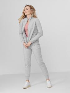 4f Bluza damska H4Z22-BLD351 Chłodny jasny szary melanż r.S 4