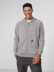 4f Bluza męska H4Z22-BLM011 Szary r.S 3
