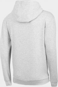 4f Bluza męska H4Z22-BLM352 Chłodny jasny szary melanż r.XL 2