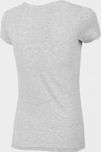 4f Koszulka damska H4Z22-TSD350 Chłodny jasny szary melanż r.M 4
