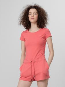 4f Koszulka damska H4Z22-TSD350 Koralowy r.M 3