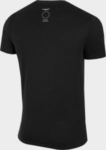 4f Koszulka męska H4Z22-TSM011 Głęboka czerń r.L 2