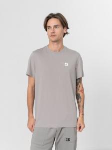 4f Koszulka męska H4Z22-TSM013 Chłodny jasny Szary r.S 3