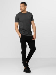 4f Koszulka męska H4Z22-TSM352 Ciemny Szary melanż r.S 3