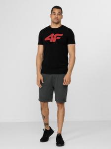 4f Koszulka męska H4Z22-TSM353 Czarna r.M 2