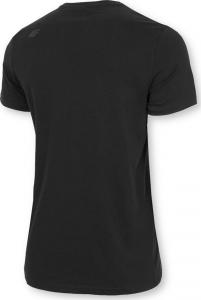 4f Koszulka męska H4Z22-TSM353 Czarna r.S 4