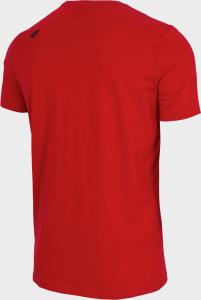 4f Koszulka męska H4Z22-TSM353 Czerwony r.S 2