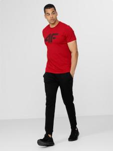 4f Koszulka męska H4Z22-TSM353 Czerwony r.S 3