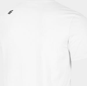 4f Koszulka męska H4Z22-TSM354 Biały r.L 4