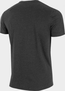 4f Koszulka męska H4Z22-TSM354 Ciemny Szary melanż r.M 2