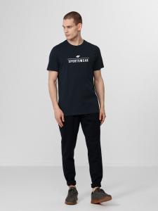 4f Koszulka męska H4Z22-TSM354 Ciemny niebieski r.M 3