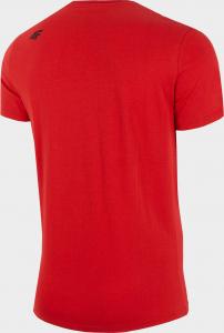 4f Koszulka męska H4Z22-TSM354 Czerwony r.XXL 4