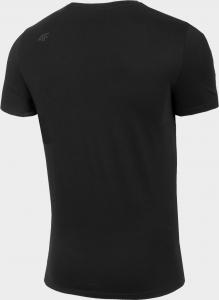 4f Koszulka męska H4Z22-TSM354 Głęboka czerń r.M 2