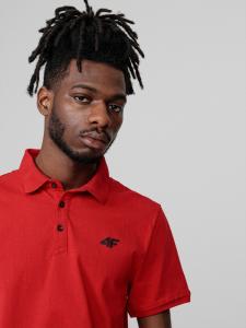 4f Koszulka męska H4Z22-TSM355 Czerwona r.S 3