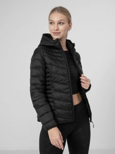 4f Kurtka damska H4Z22-KUDP003 Głęboka czerń r.M 3