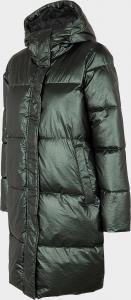 4f Kurtka damska H4Z22-KUDP011 Ciemny Zielony r. L 3