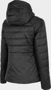 4f Kurtka damska H4Z22-KUDP017 Głęboka czerń r. S 3