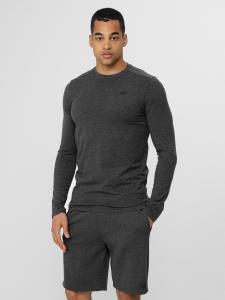4f Longsleeve męski H4Z22-TSML350 Ciemny Szary melanż r. S 3