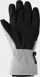 4f Rękawice narciarskie damskie H4Z22-RED002 Chłodny jasny szary melanż r. XL 2