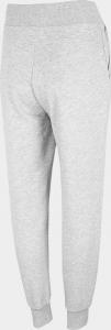 4f Spodnie damskie H4Z22-SPDD350 Chłodny jasny szary melanż r. L 4
