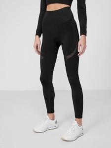 4f Spodnie damskie H4Z22-SPDF012 Głęboka czerń r. XS/S 4