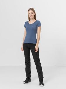 4f Spodnie trekkingowe damskie H4Z22-SPDT001 Głęboka czerń r. L 4