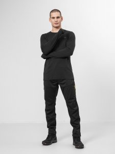 4f Spodnie trekkingowe męskie H4Z22-SPMTR061 Głęboka czerń r. S 4