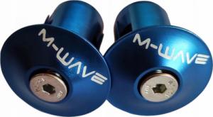 M-Wave Aluminiowe korki na kierownice Niebieskie 1