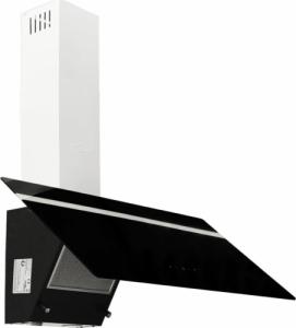 Okap vidaXL vidaXL Ścienny okap kuchenny, 90 cm, stal i hartowane szkło, czarny 4