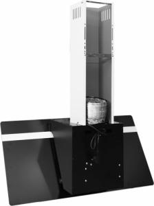 Okap vidaXL vidaXL Ścienny okap kuchenny, 90 cm, stal i hartowane szkło, czarny 6