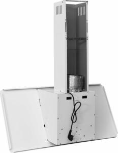 Okap vidaXL vidaXL Okap kuchenny, 90 cm, stal nierdzewna i hartowane szkło, biały 6