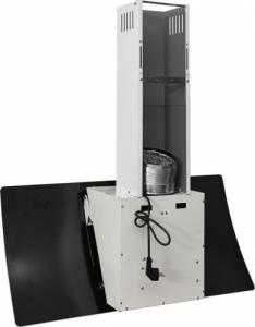 Okap vidaXL vidaXL Ścienny okap kuchenny, 90 cm, stal i hartowane szkło, biały 6