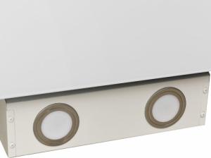 Okap vidaXL vidaXL Ścienny okap kuchenny, 90 cm, stal i hartowane szkło, biały 8