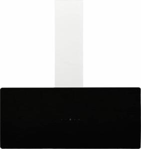 Okap vidaXL vidaXL Ścienny okap kuchenny, 90 cm, stal i hartowane szkło, czarny 3