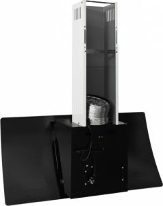 Okap vidaXL vidaXL Ścienny okap kuchenny, 90 cm, stal i hartowane szkło, czarny 6